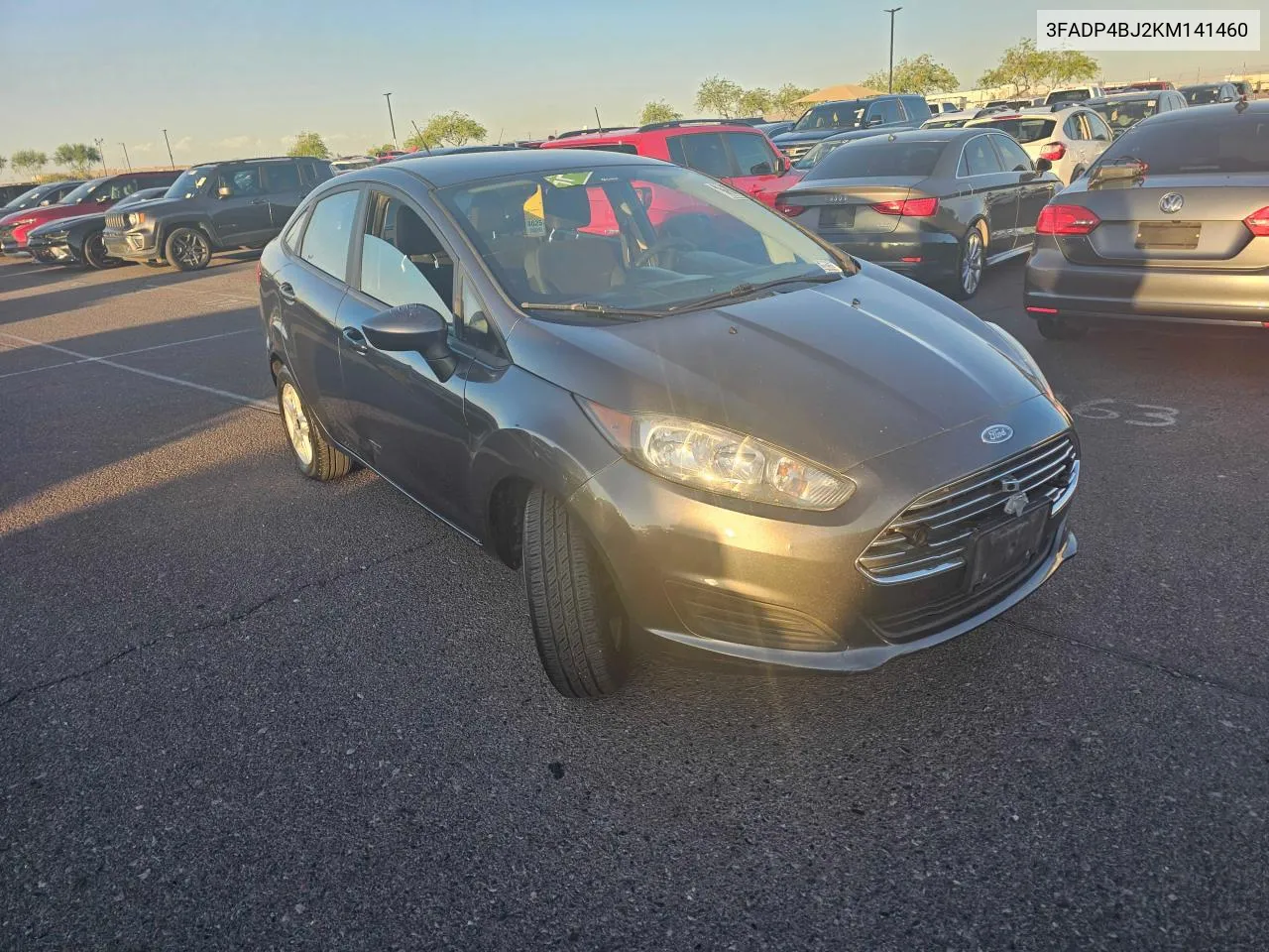 2019 Ford Fiesta Se VIN: 3FADP4BJ2KM141460 Lot: 76638974