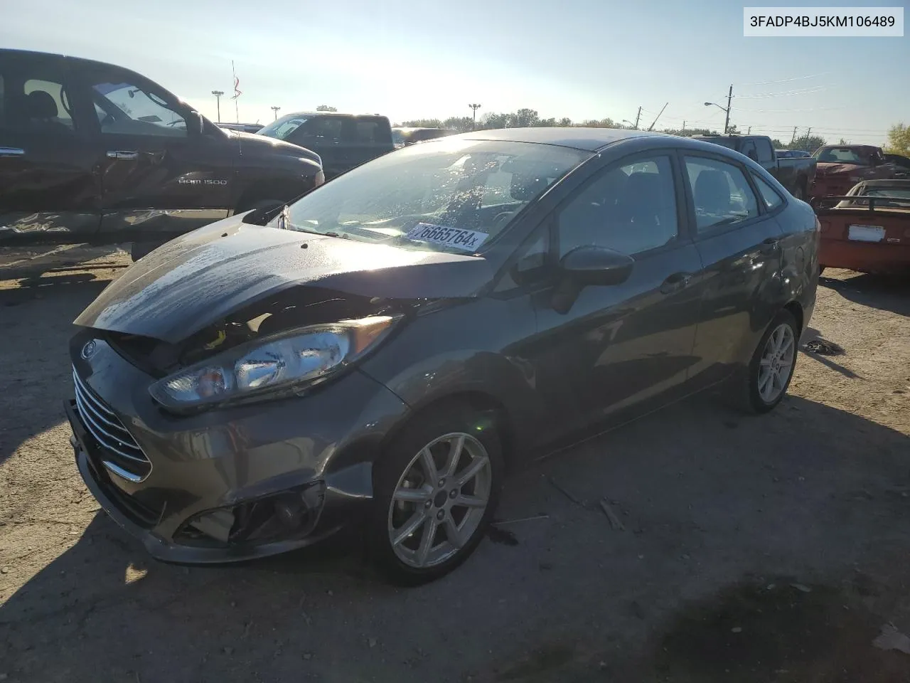 2019 Ford Fiesta Se VIN: 3FADP4BJ5KM106489 Lot: 76665764