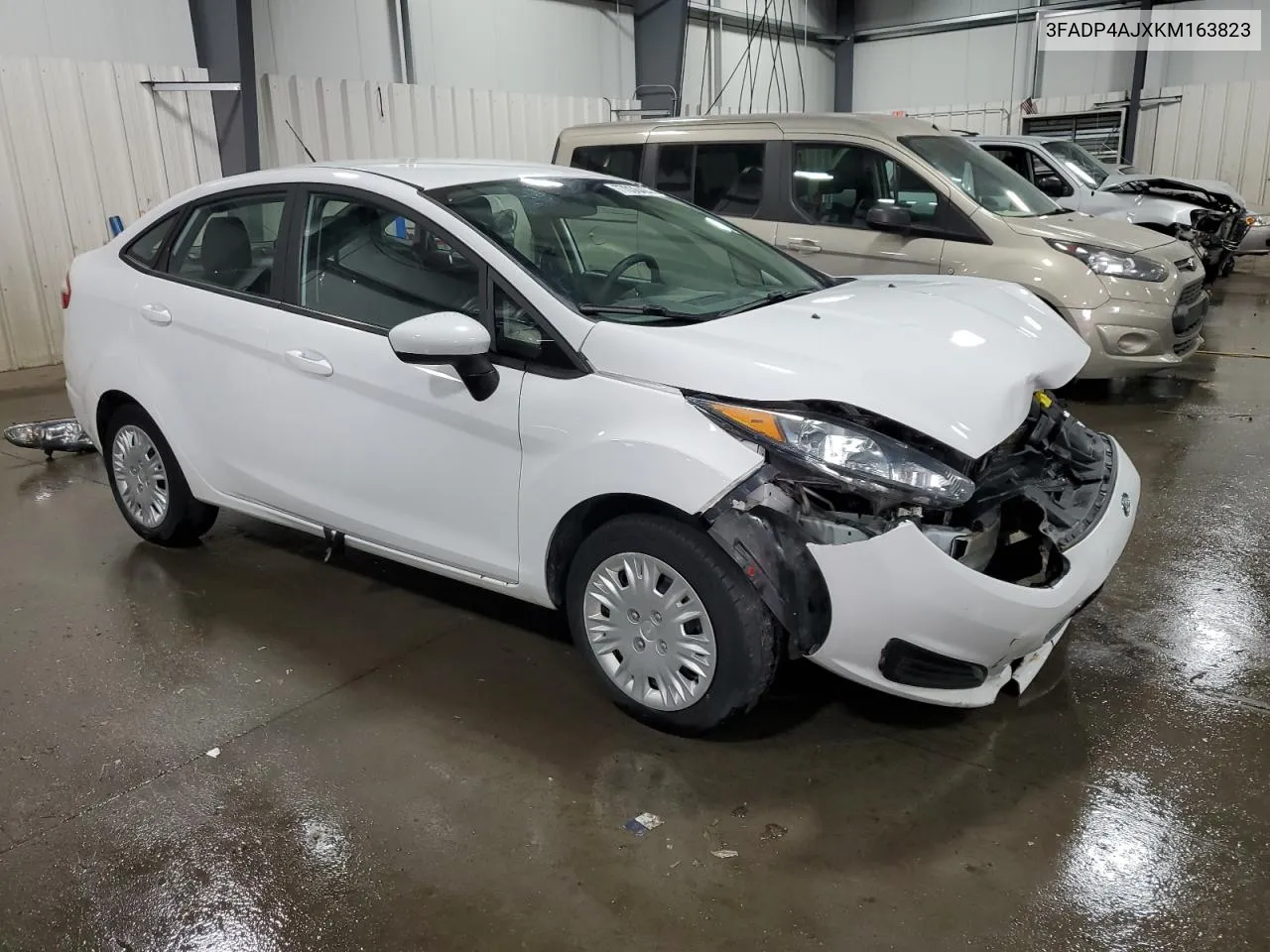 2019 Ford Fiesta S VIN: 3FADP4AJXKM163823 Lot: 77036404