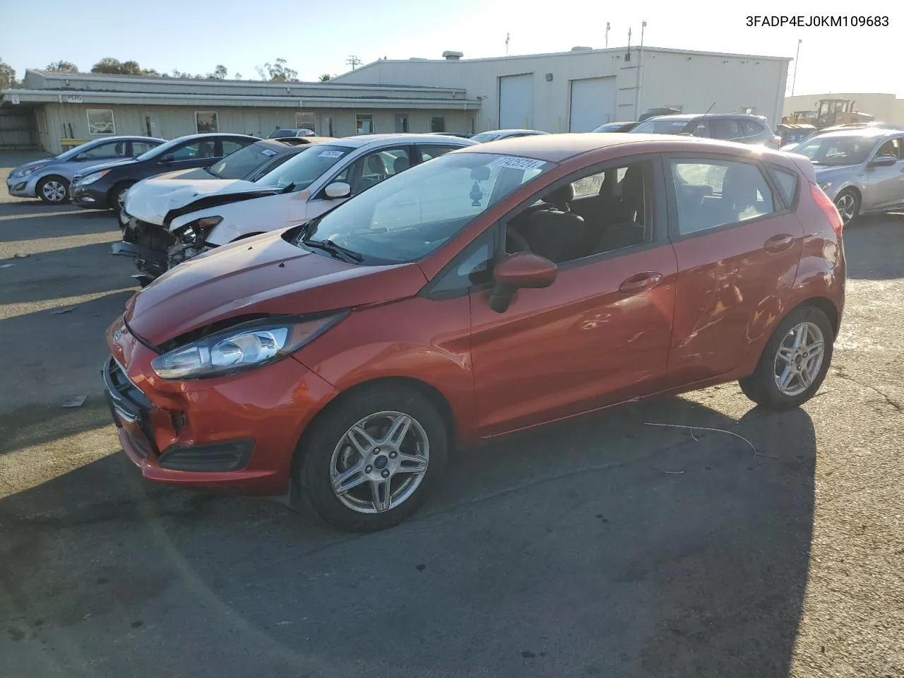 2019 Ford Fiesta Se VIN: 3FADP4EJ0KM109683 Lot: 77425724