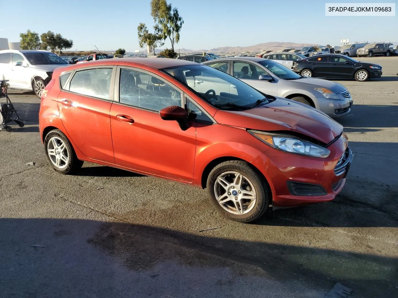 2019 Ford Fiesta Se VIN: 3FADP4EJ0KM109683 Lot: 77425724