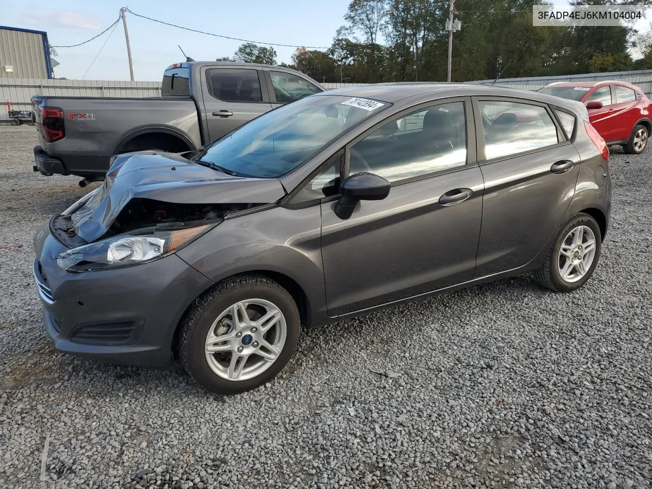 2019 Ford Fiesta Se VIN: 3FADP4EJ6KM104004 Lot: 78142894