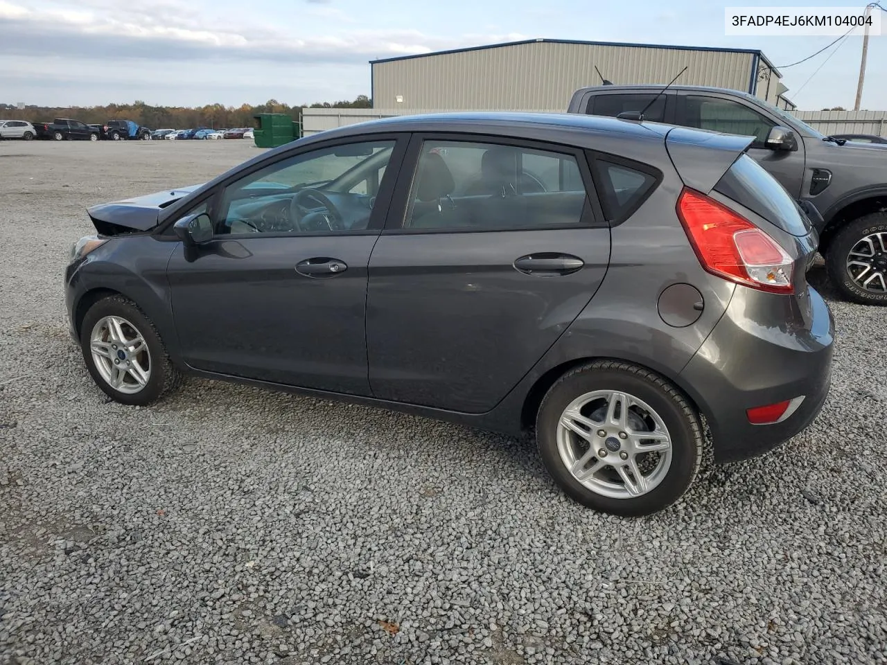 2019 Ford Fiesta Se VIN: 3FADP4EJ6KM104004 Lot: 78142894