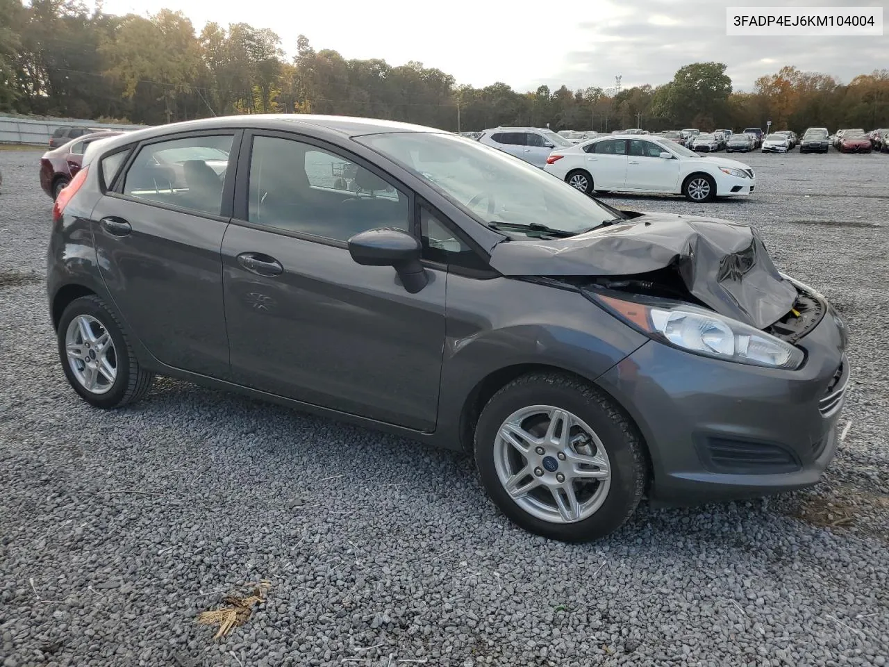 2019 Ford Fiesta Se VIN: 3FADP4EJ6KM104004 Lot: 78142894