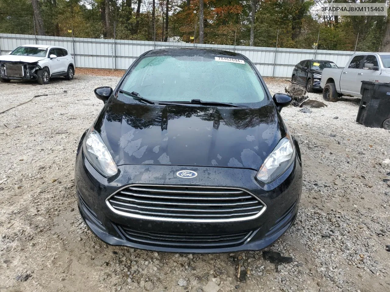 2019 Ford Fiesta S VIN: 3FADP4AJ8KM115463 Lot: 78462694