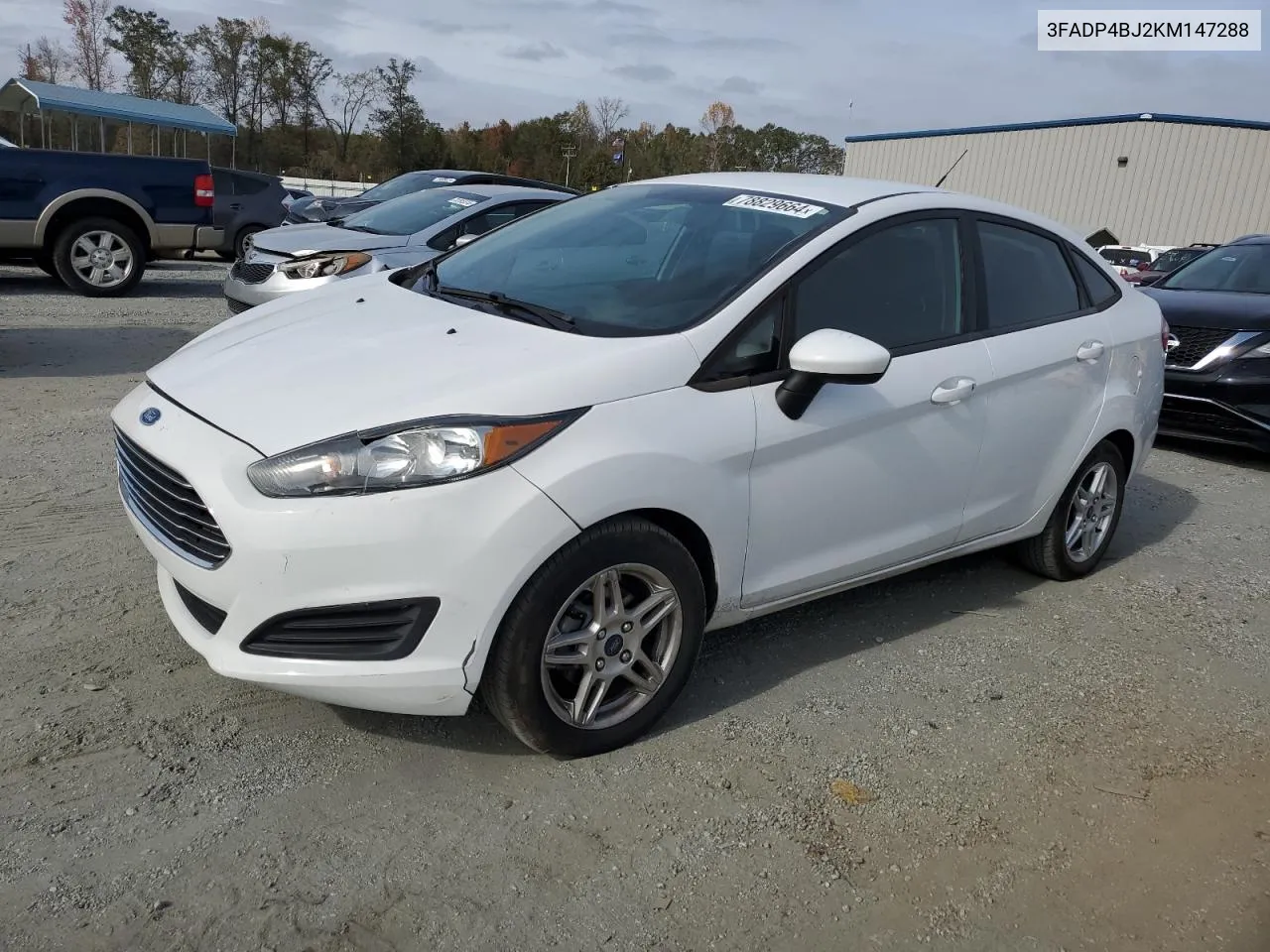 2019 Ford Fiesta Se VIN: 3FADP4BJ2KM147288 Lot: 78829664