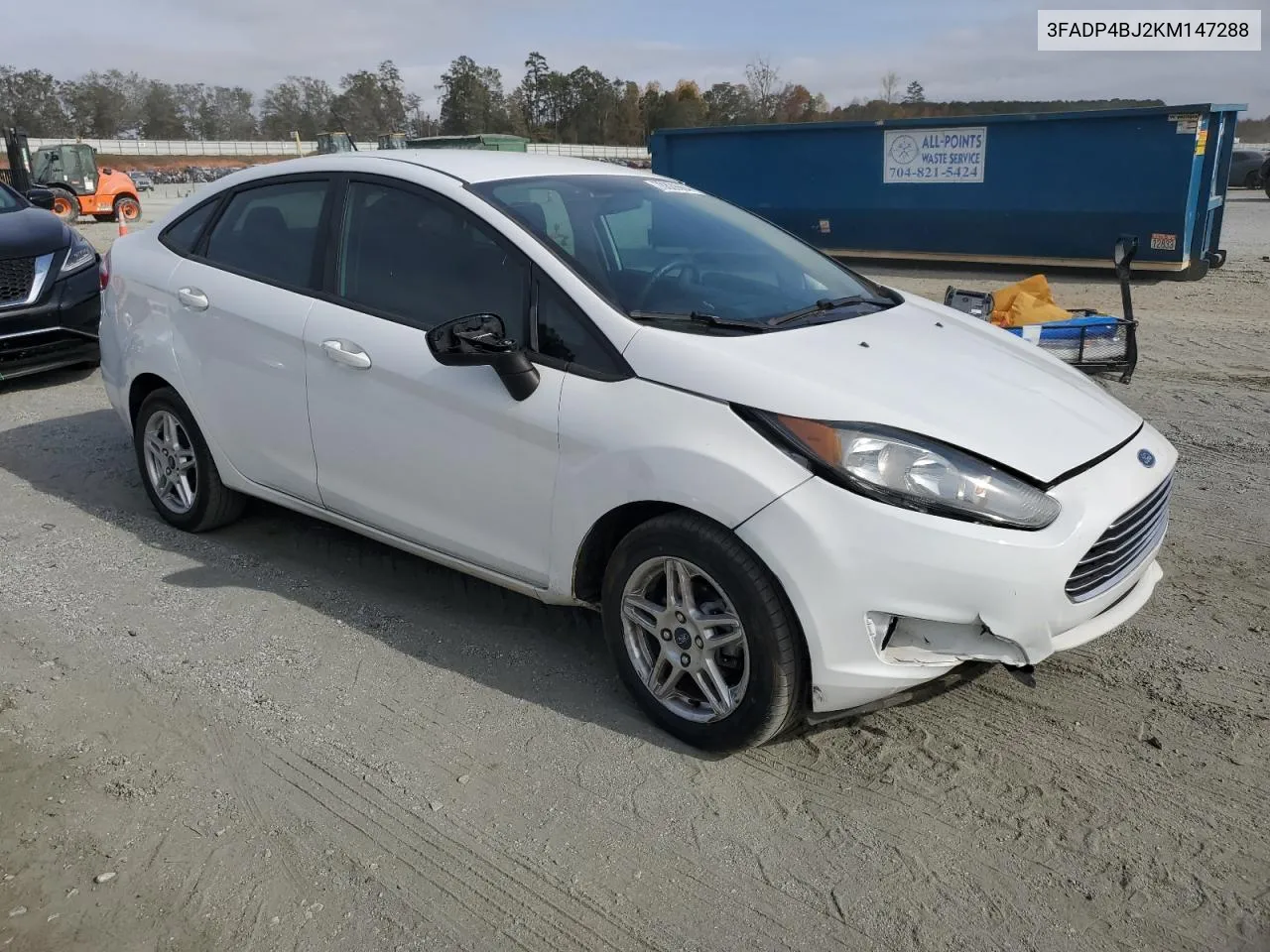 2019 Ford Fiesta Se VIN: 3FADP4BJ2KM147288 Lot: 78829664