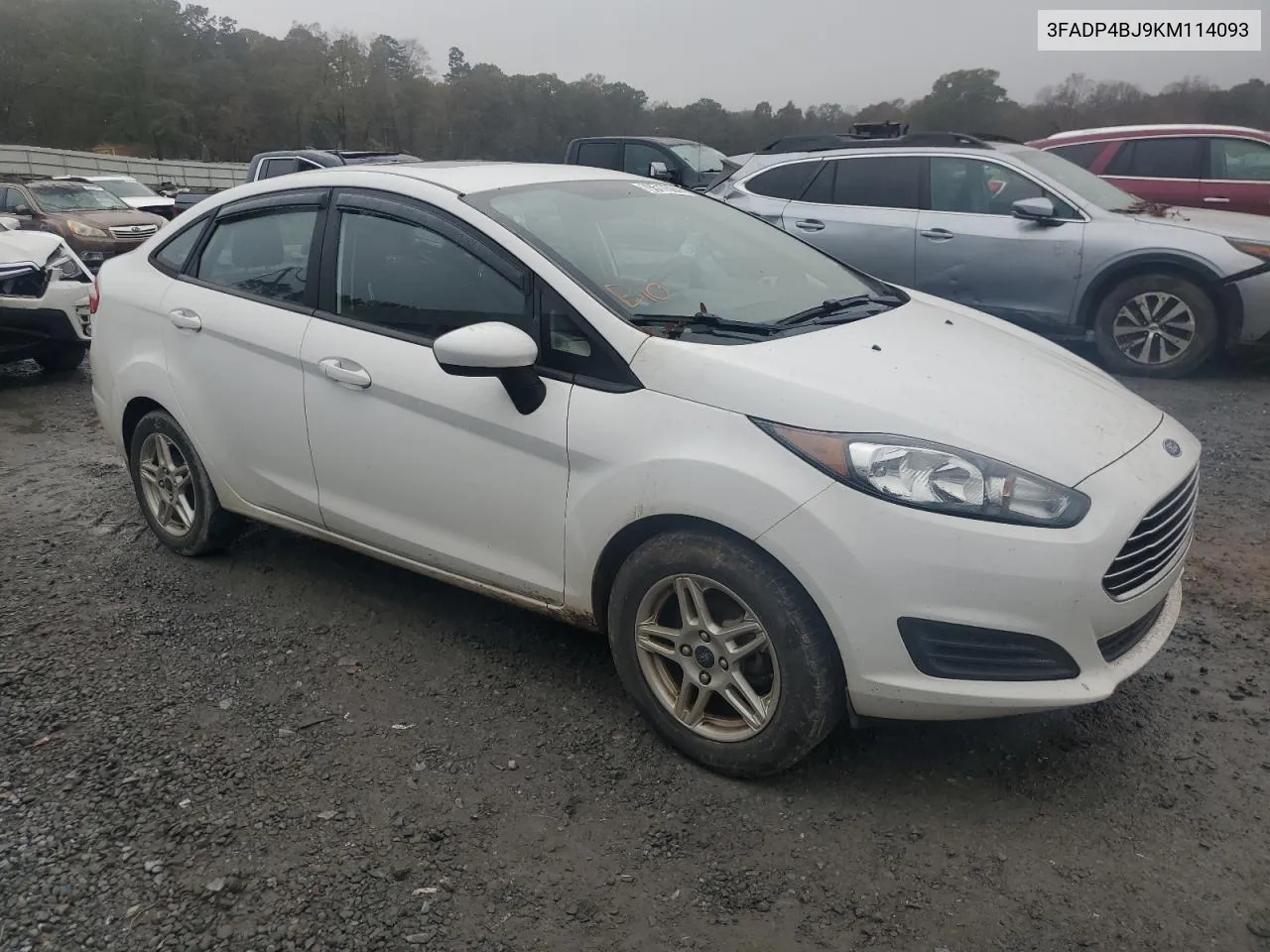 2019 Ford Fiesta Se VIN: 3FADP4BJ9KM114093 Lot: 79517584