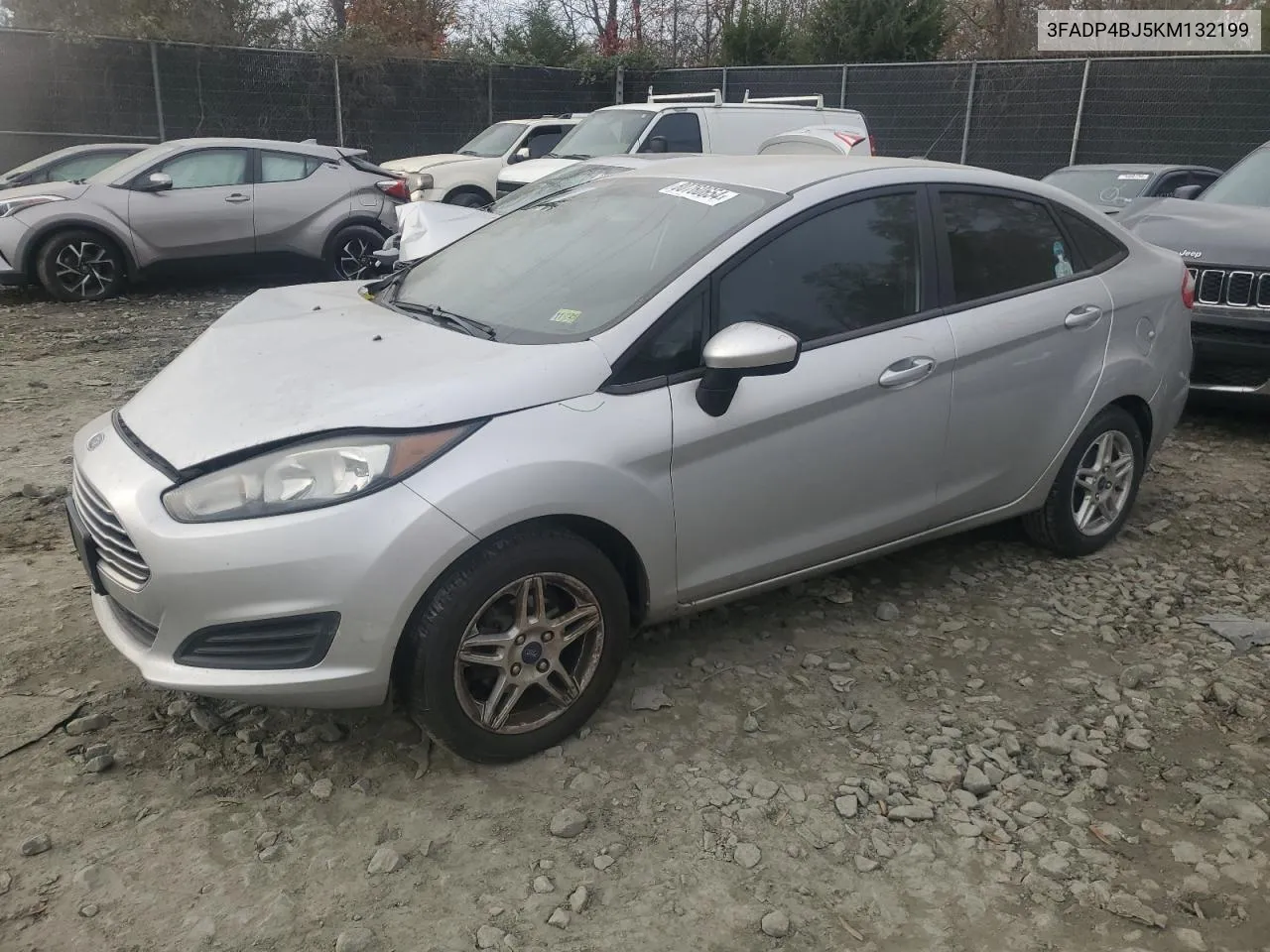 2019 Ford Fiesta Se VIN: 3FADP4BJ5KM132199 Lot: 80760654