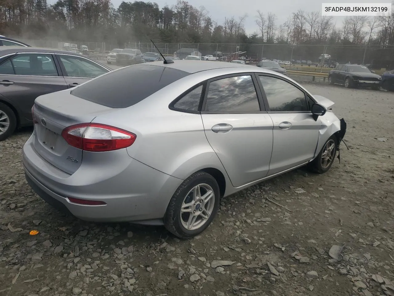 2019 Ford Fiesta Se VIN: 3FADP4BJ5KM132199 Lot: 80760654