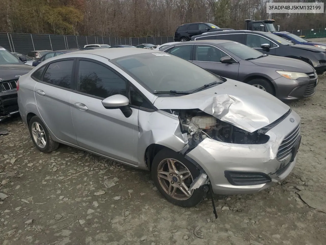 2019 Ford Fiesta Se VIN: 3FADP4BJ5KM132199 Lot: 80760654