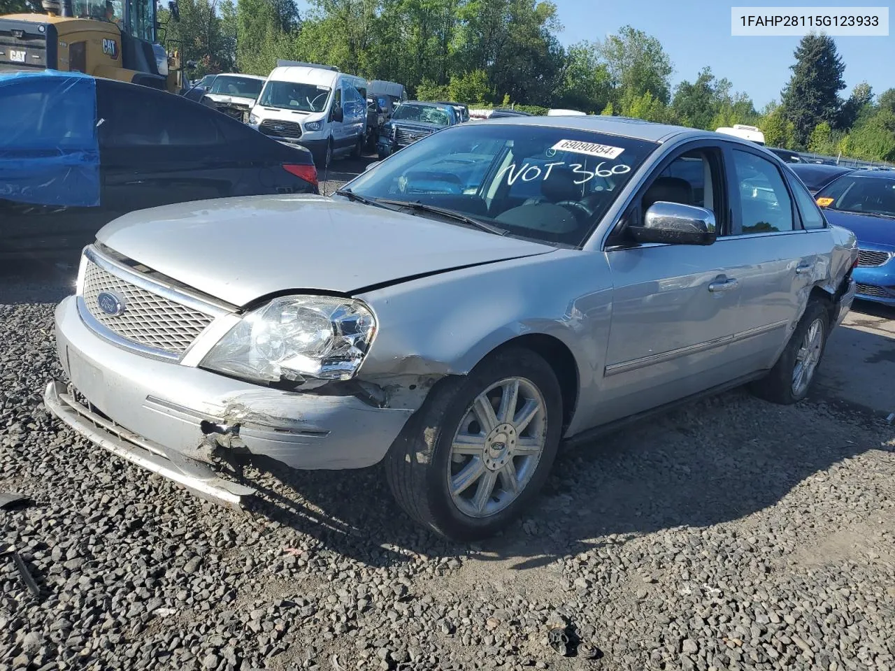 2005 Ford Five Hundred Limited VIN: 1FAHP28115G123933 Lot: 69090054