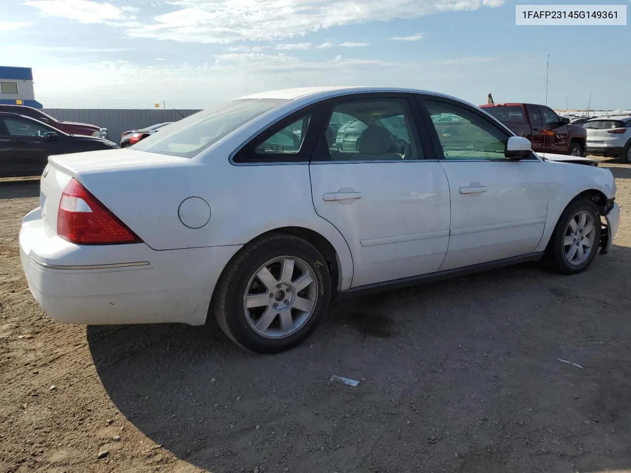 2005 Ford Five Hundred Se VIN: 1FAFP23145G149361 Lot: 69113984