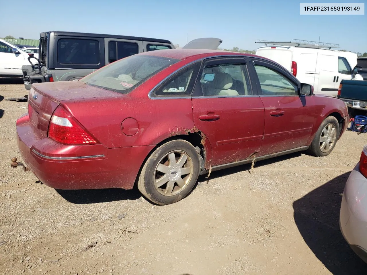 2005 Ford Five Hundred Se VIN: 1FAFP23165G193149 Lot: 69487604