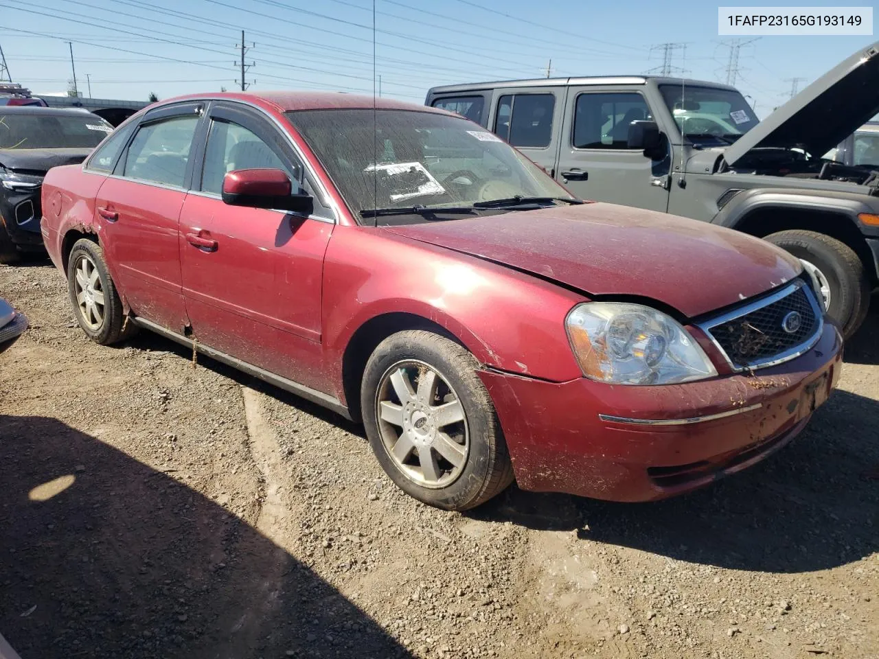 2005 Ford Five Hundred Se VIN: 1FAFP23165G193149 Lot: 69487604