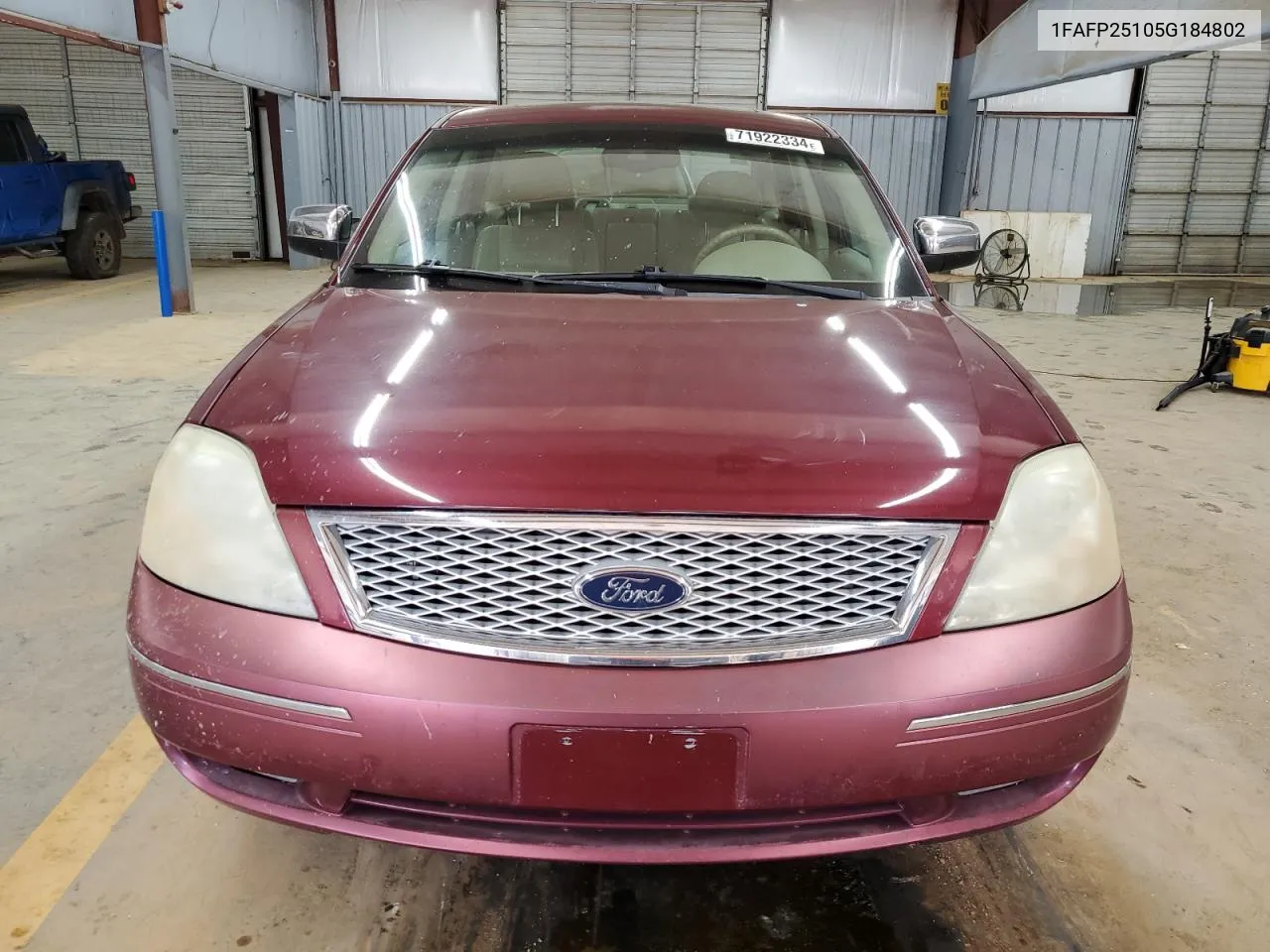 2005 Ford Five Hundred Limited VIN: 1FAFP25105G184802 Lot: 71922334