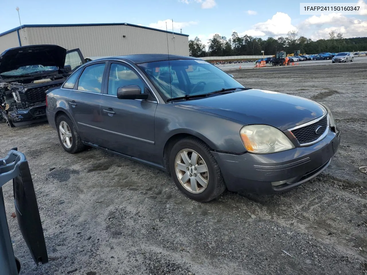 2005 Ford Five Hundred Sel VIN: 1FAFP24115G160347 Lot: 72125594