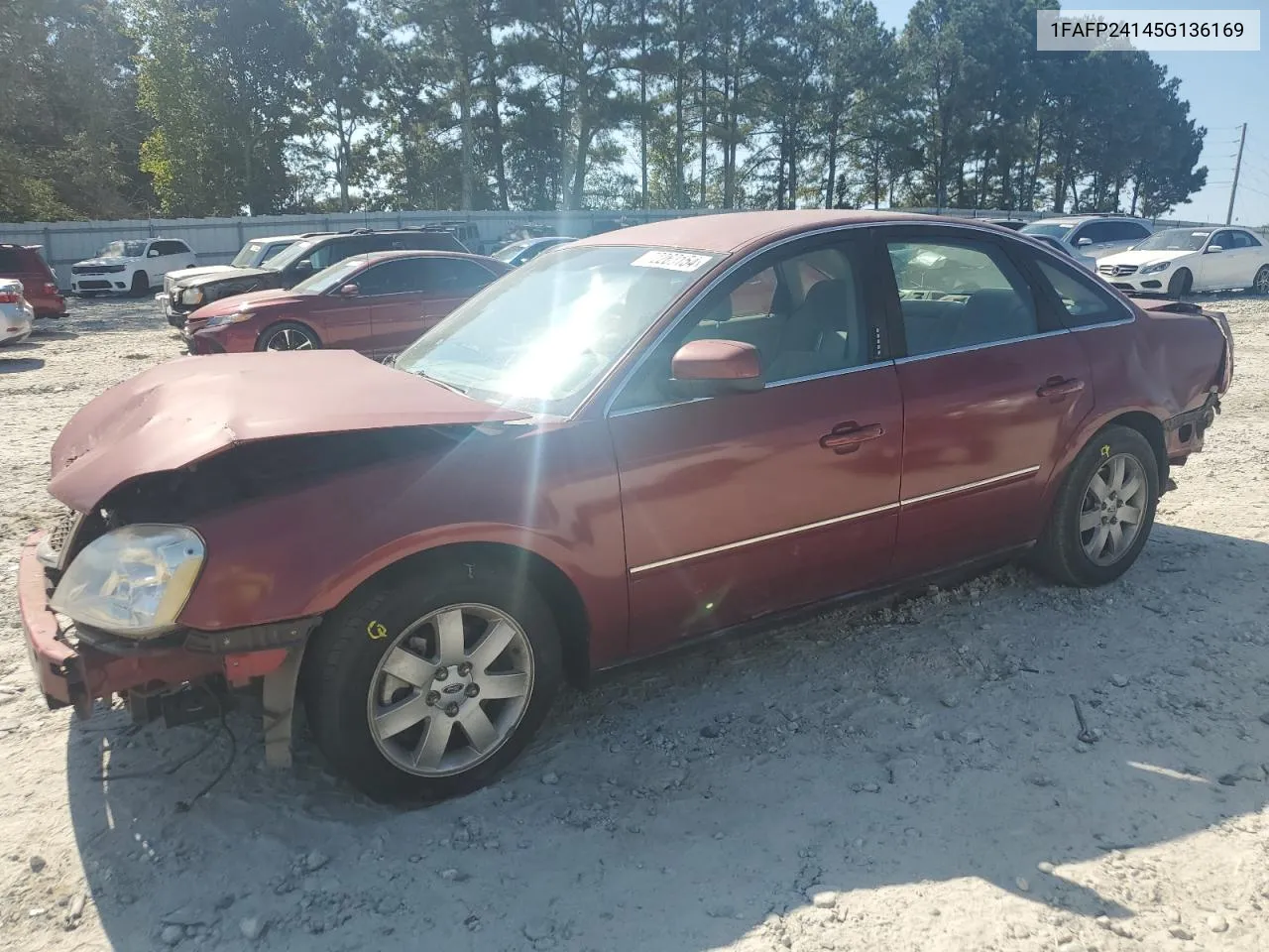 2005 Ford Five Hundred Sel VIN: 1FAFP24145G136169 Lot: 72263154