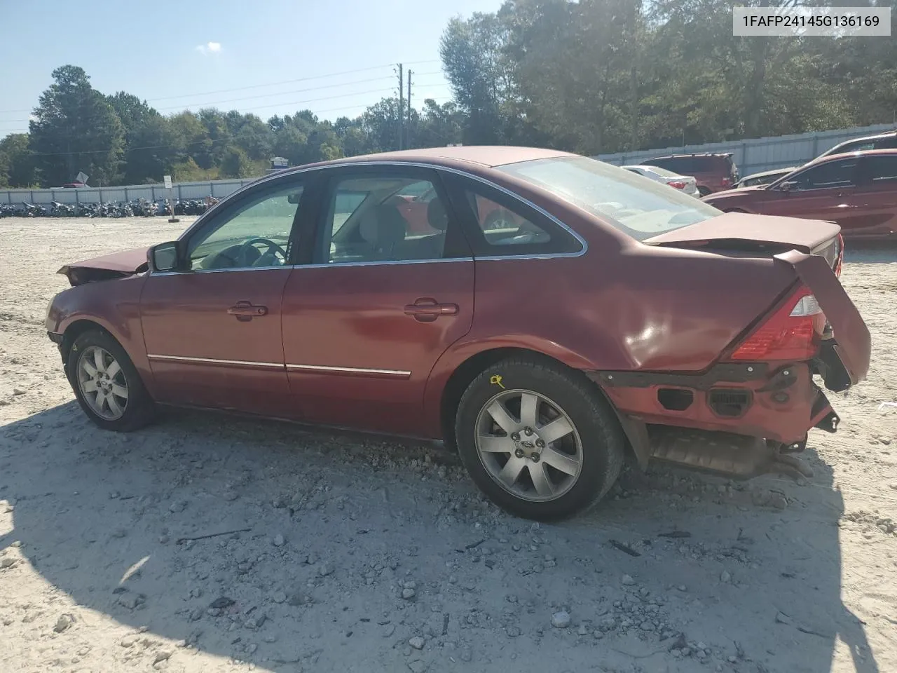 2005 Ford Five Hundred Sel VIN: 1FAFP24145G136169 Lot: 72263154