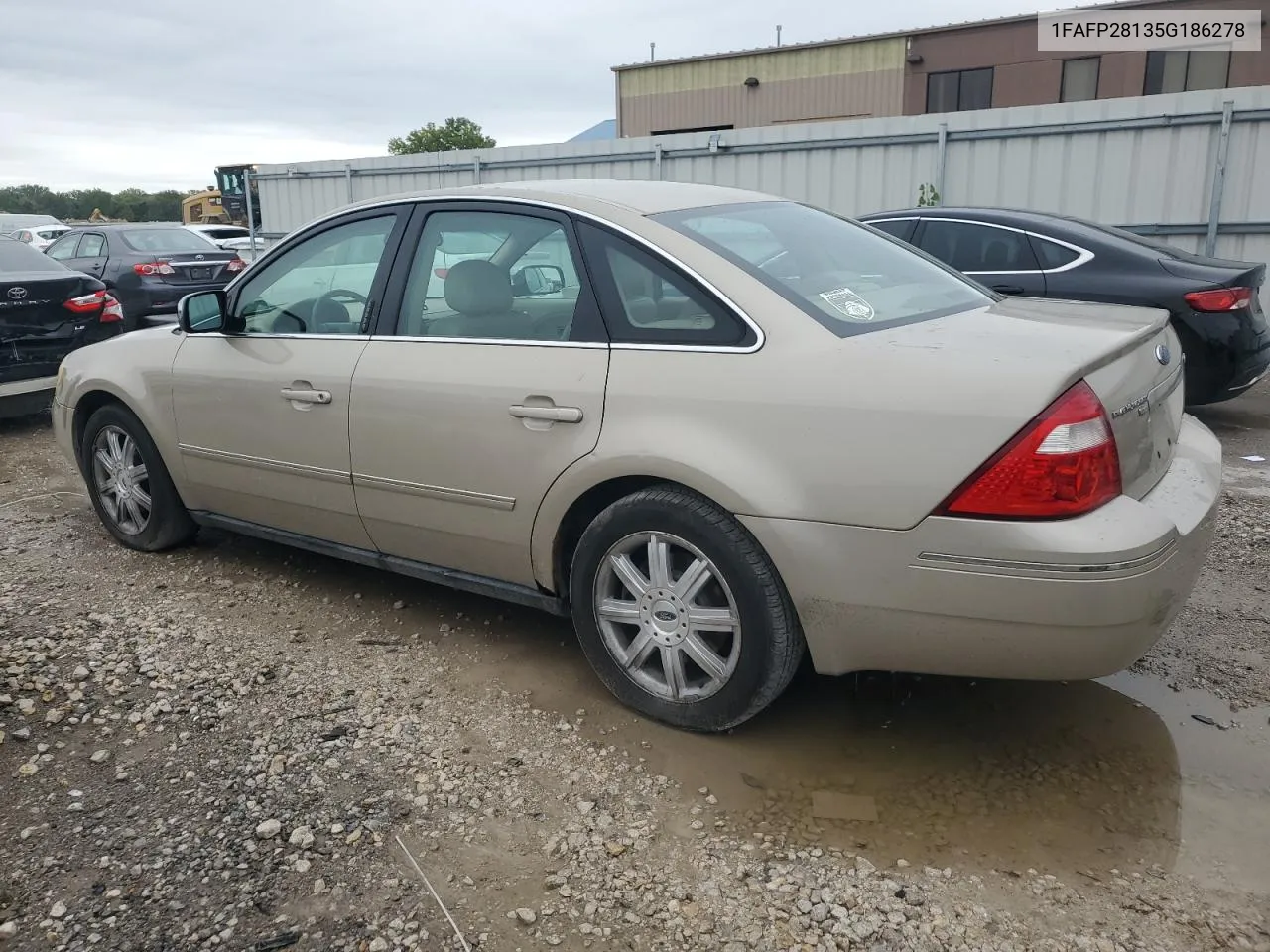 2005 Ford Five Hundred Limited VIN: 1FAFP28135G186278 Lot: 72727444