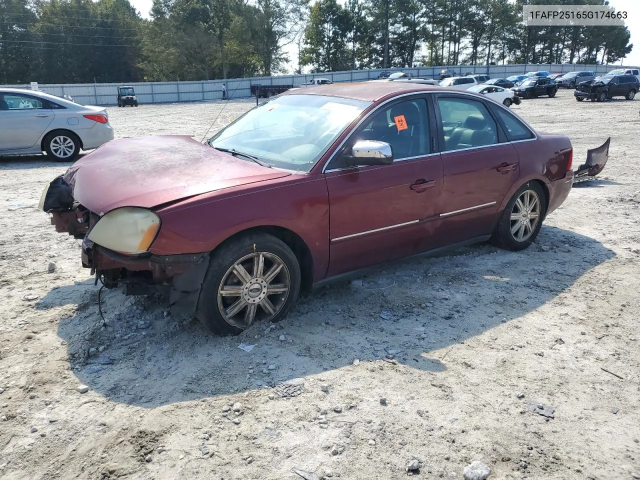 2005 Ford Five Hundred Limited VIN: 1FAFP25165G174663 Lot: 72812174