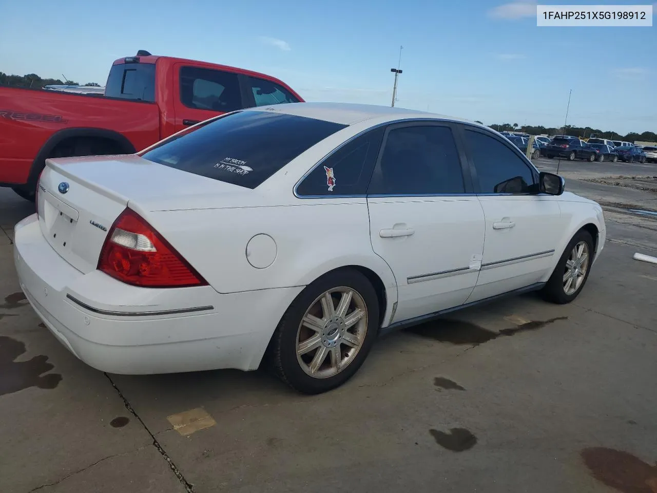 2005 Ford Five Hundred Limited VIN: 1FAHP251X5G198912 Lot: 74265544