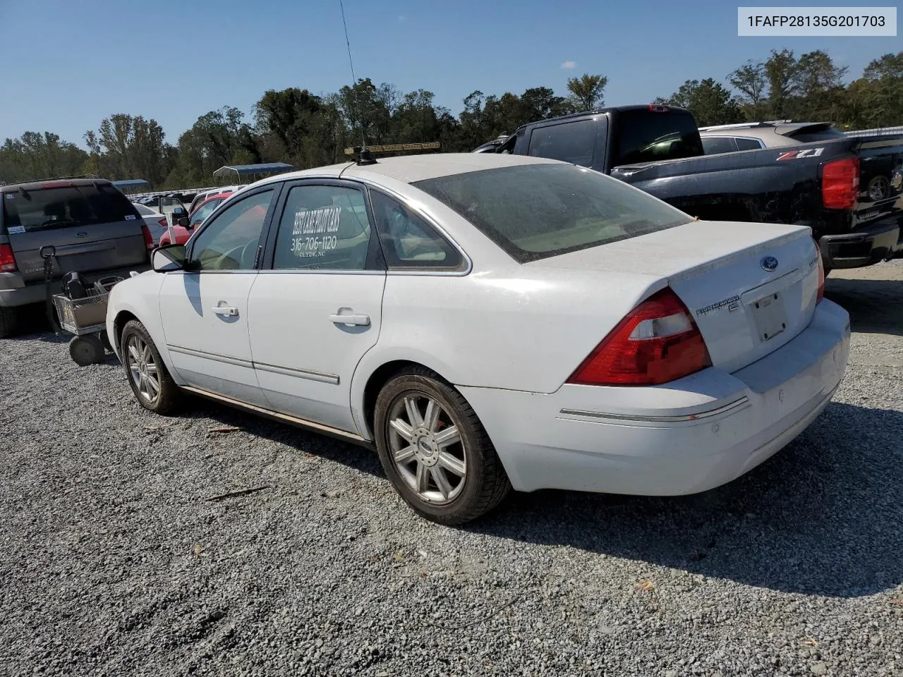 2005 Ford Five Hundred Limited VIN: 1FAFP28135G201703 Lot: 74421714