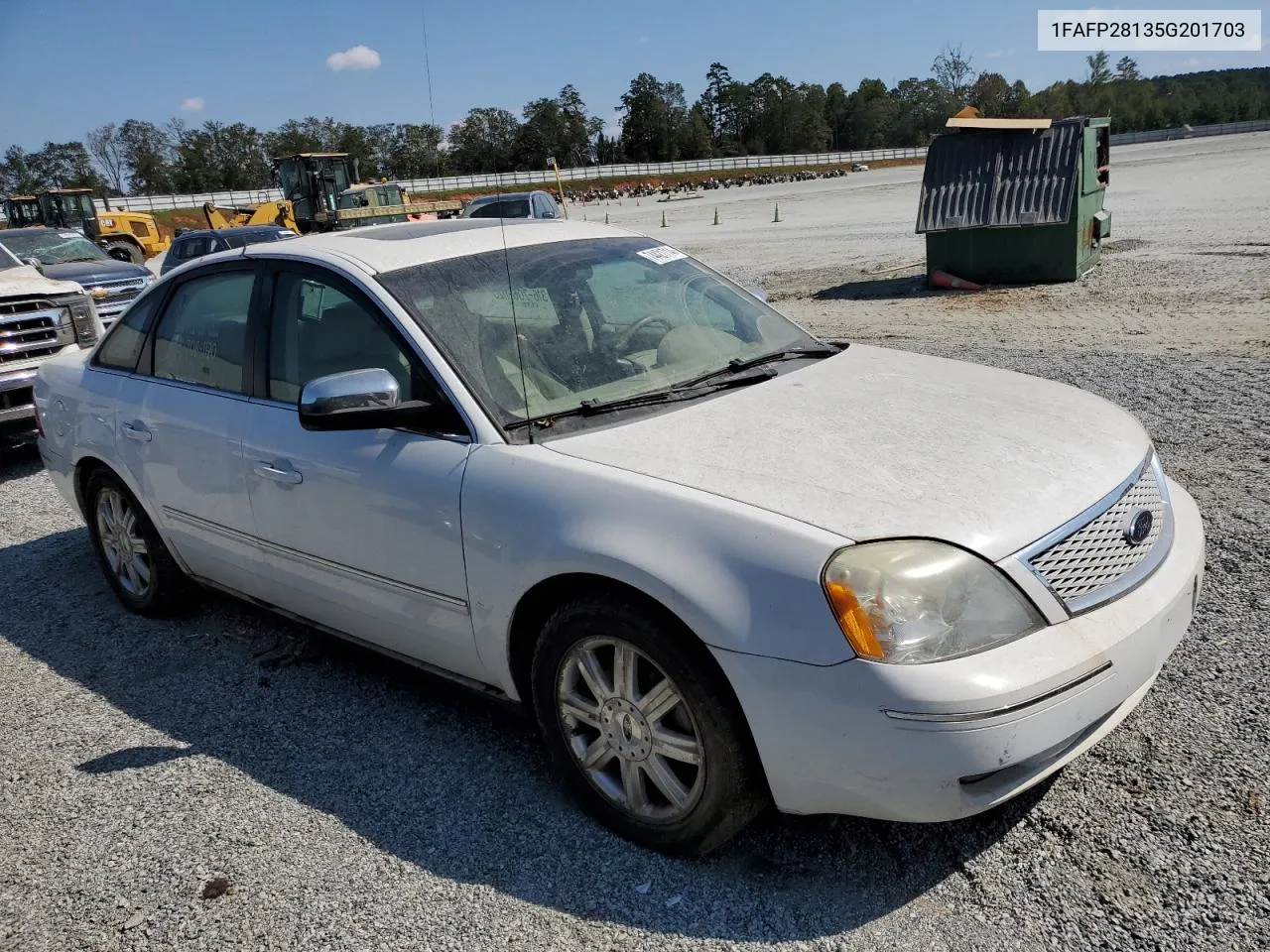 2005 Ford Five Hundred Limited VIN: 1FAFP28135G201703 Lot: 74421714