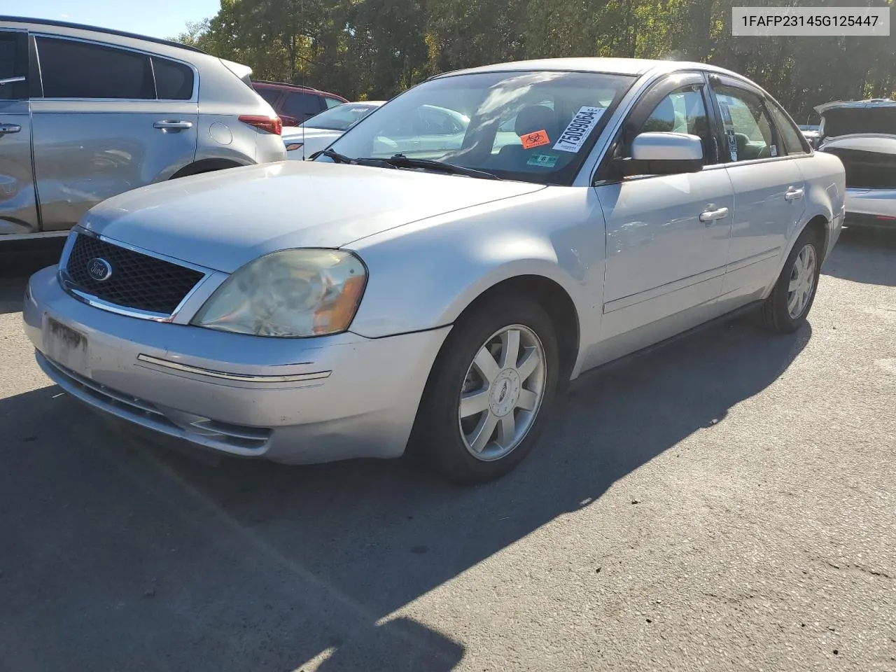 2005 Ford Five Hundred Se VIN: 1FAFP23145G125447 Lot: 75099064