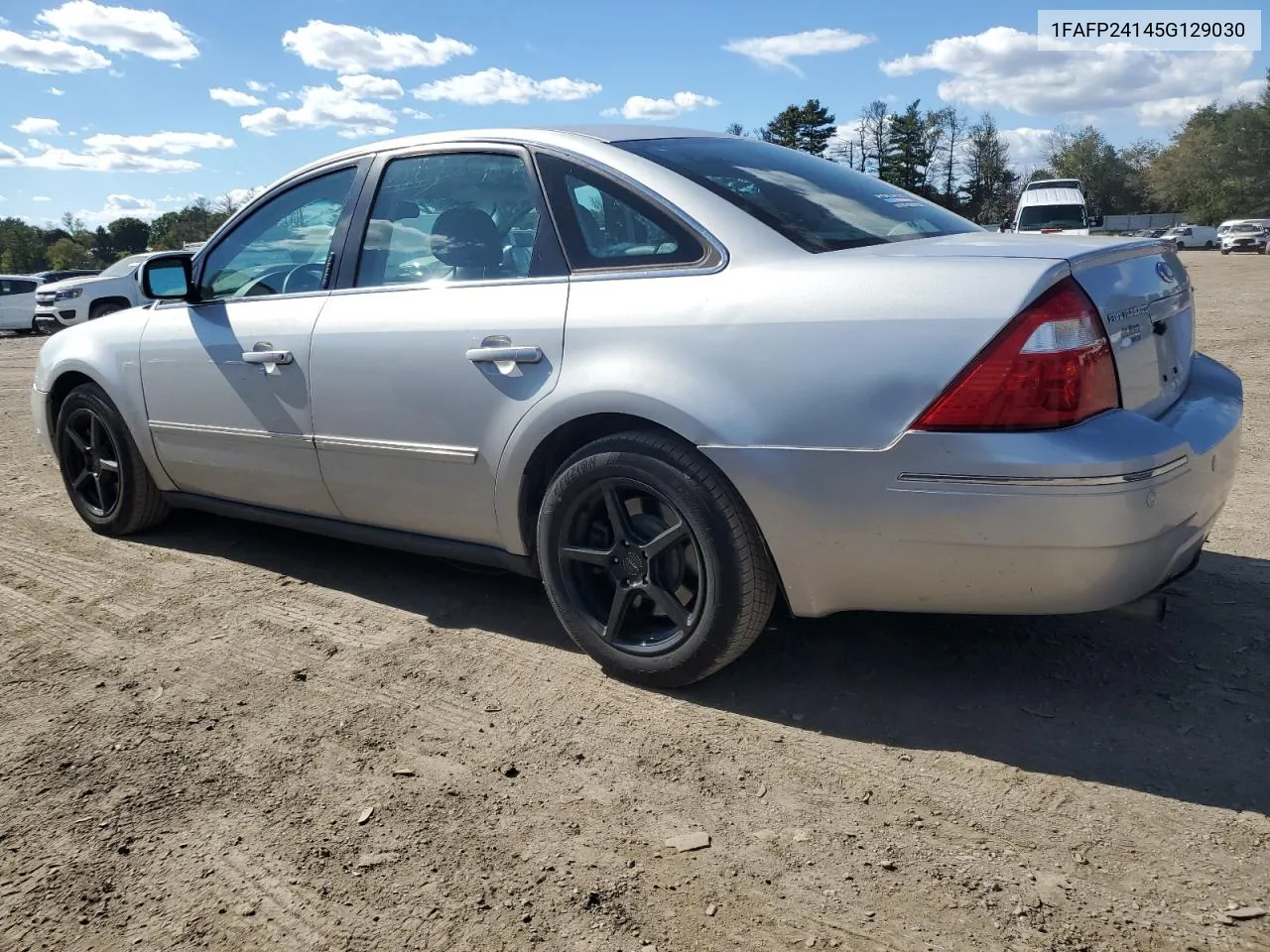 2005 Ford Five Hundred Sel VIN: 1FAFP24145G129030 Lot: 75205884