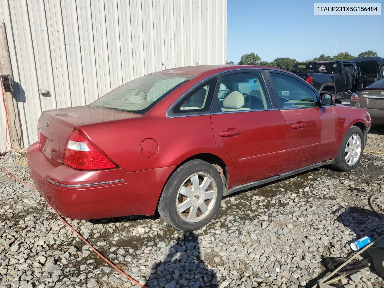 2005 Ford Five Hundred Se VIN: 1FAHP231X5G156484 Lot: 75717104