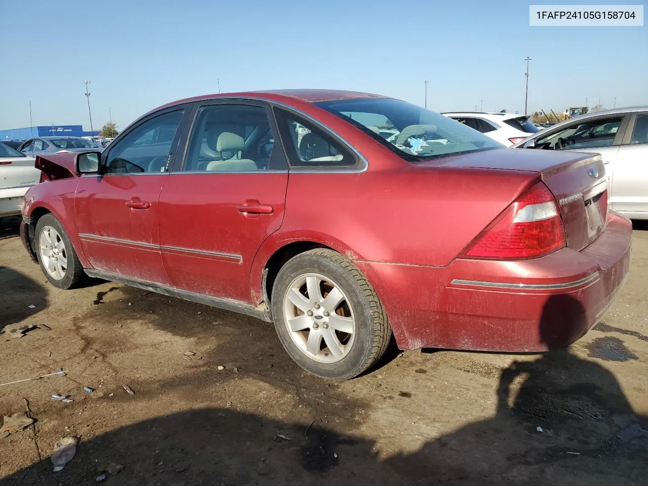 2005 Ford Five Hundred Sel VIN: 1FAFP24105G158704 Lot: 76884564