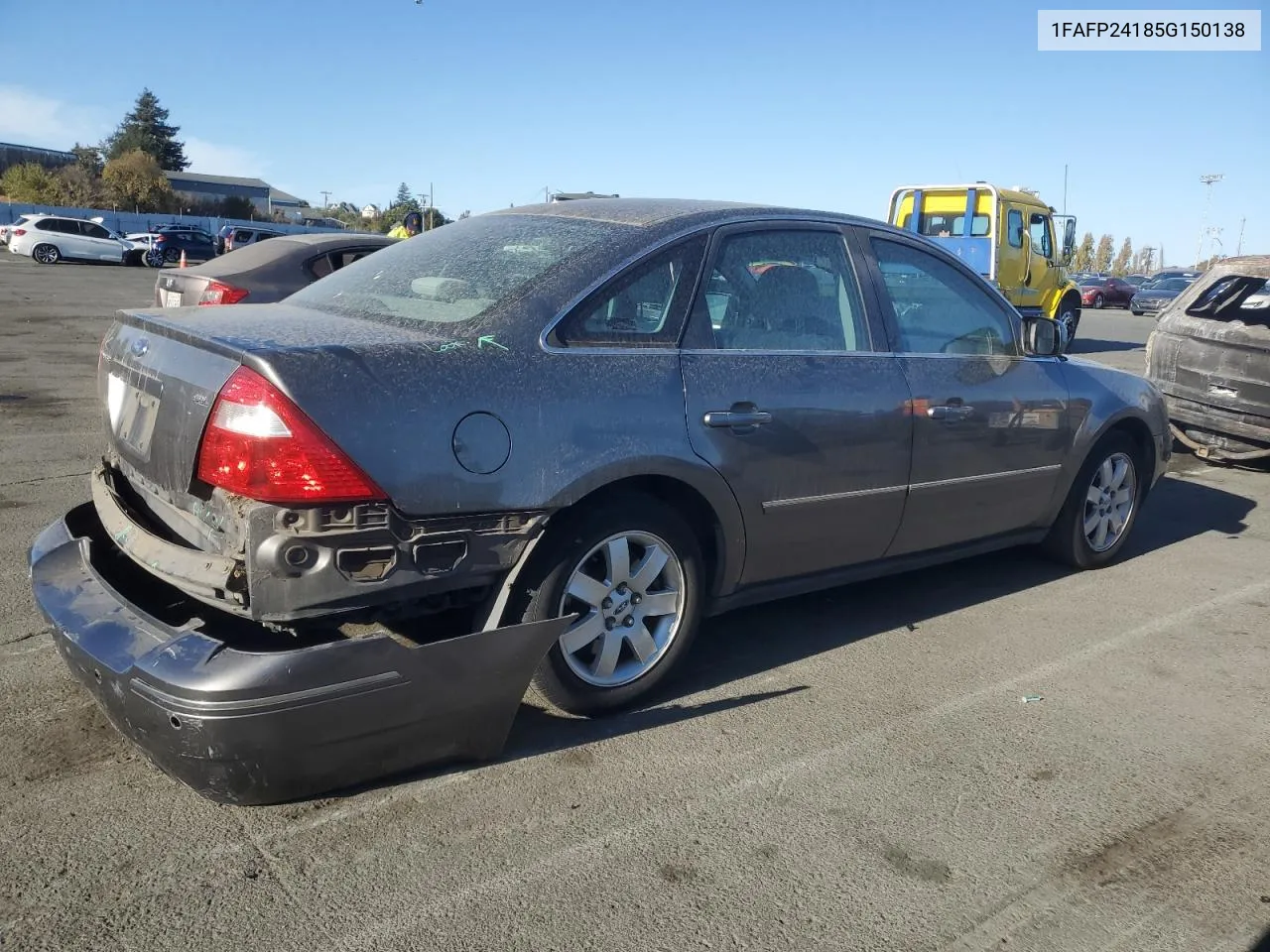 2005 Ford Five Hundred Sel VIN: 1FAFP24185G150138 Lot: 78532624