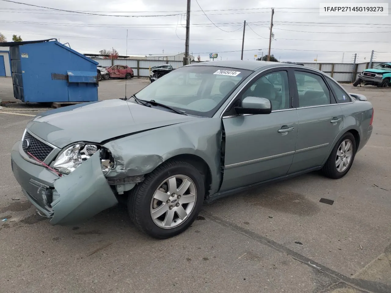 2005 Ford Five Hundred Sel VIN: 1FAFP27145G193273 Lot: 79045414