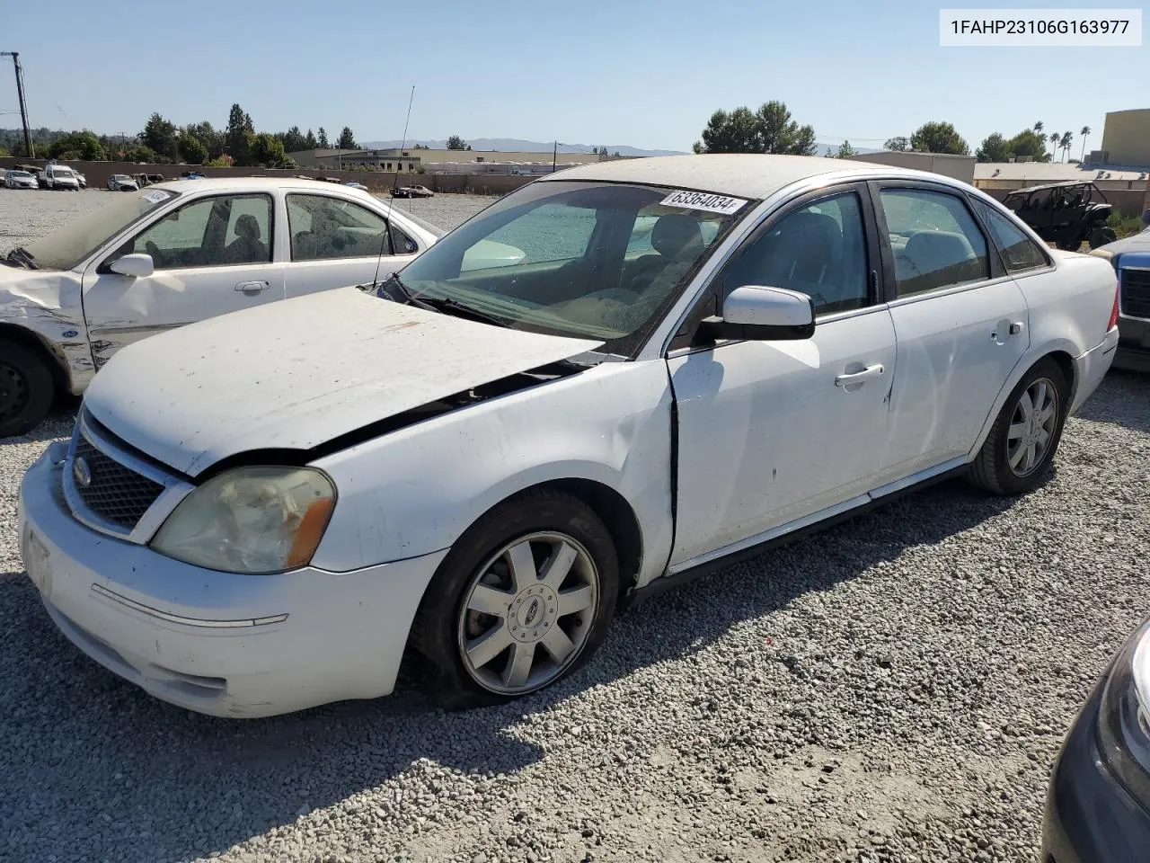 2006 Ford Five Hundred Se VIN: 1FAHP23106G163977 Lot: 63364034