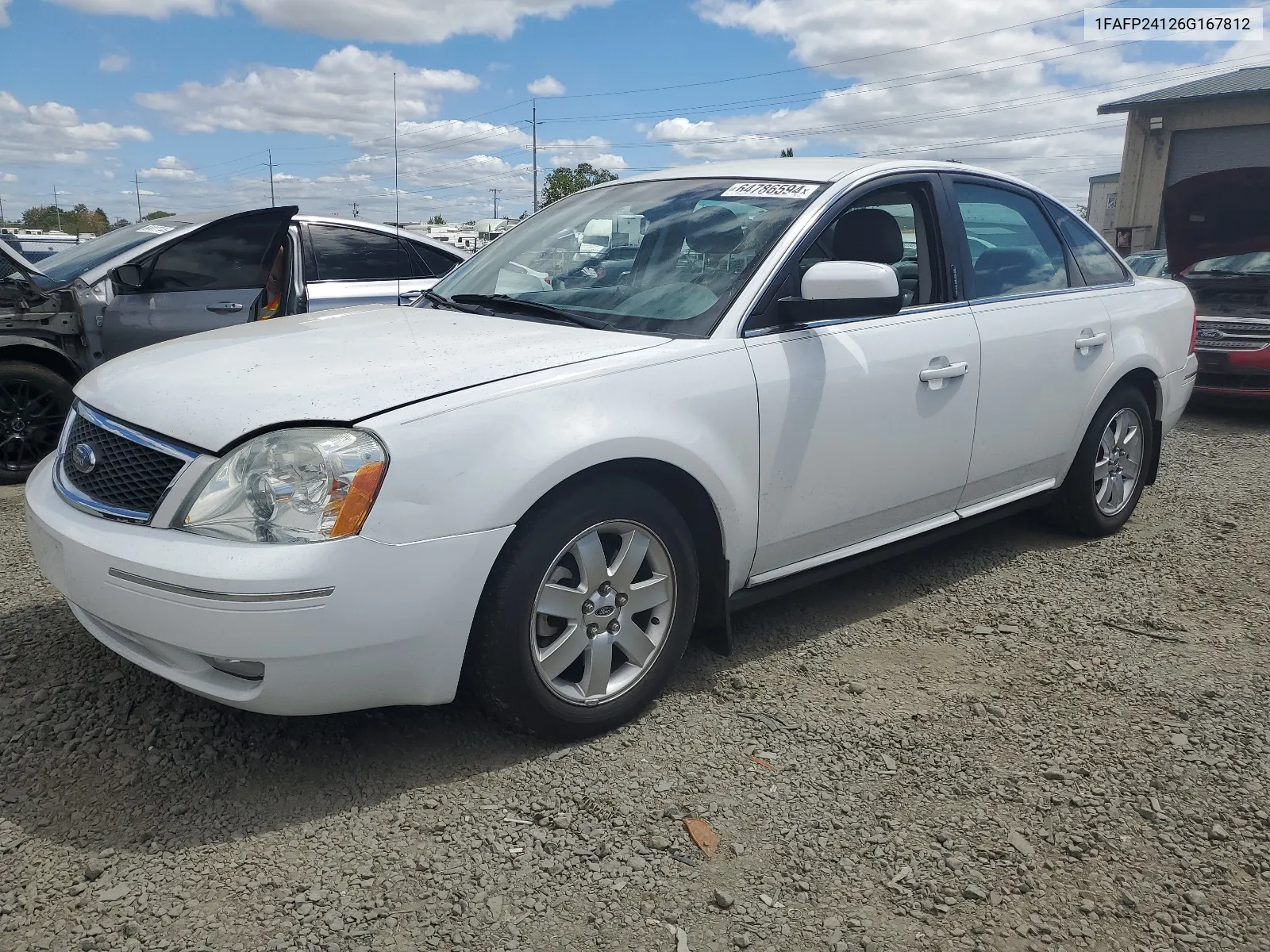 2006 Ford Five Hundred Sel VIN: 1FAFP24126G167812 Lot: 64786594