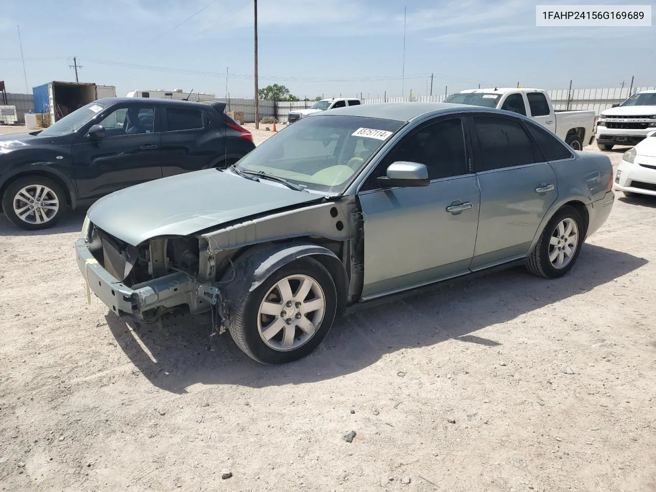 2006 Ford Five Hundred Sel VIN: 1FAHP24156G169689 Lot: 71035144