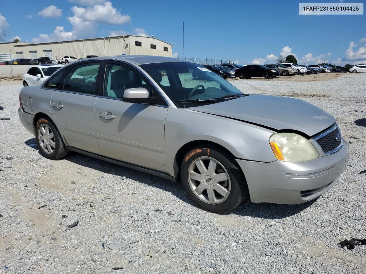 2006 Ford Five Hundred Se VIN: 1FAFP23186G104425 Lot: 72427154