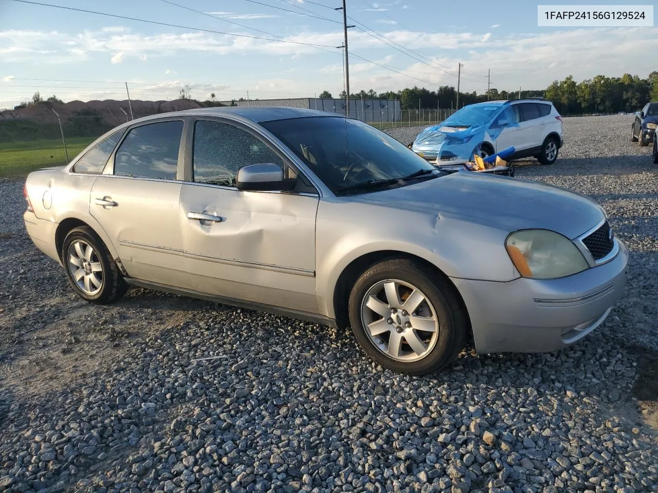 2006 Ford Five Hundred Sel VIN: 1FAFP24156G129524 Lot: 73710504