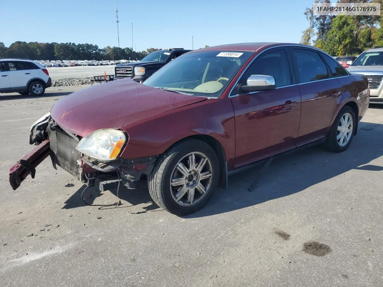 2006 Ford Five Hundred Limited VIN: 1FAHP28146G178975 Lot: 77398814