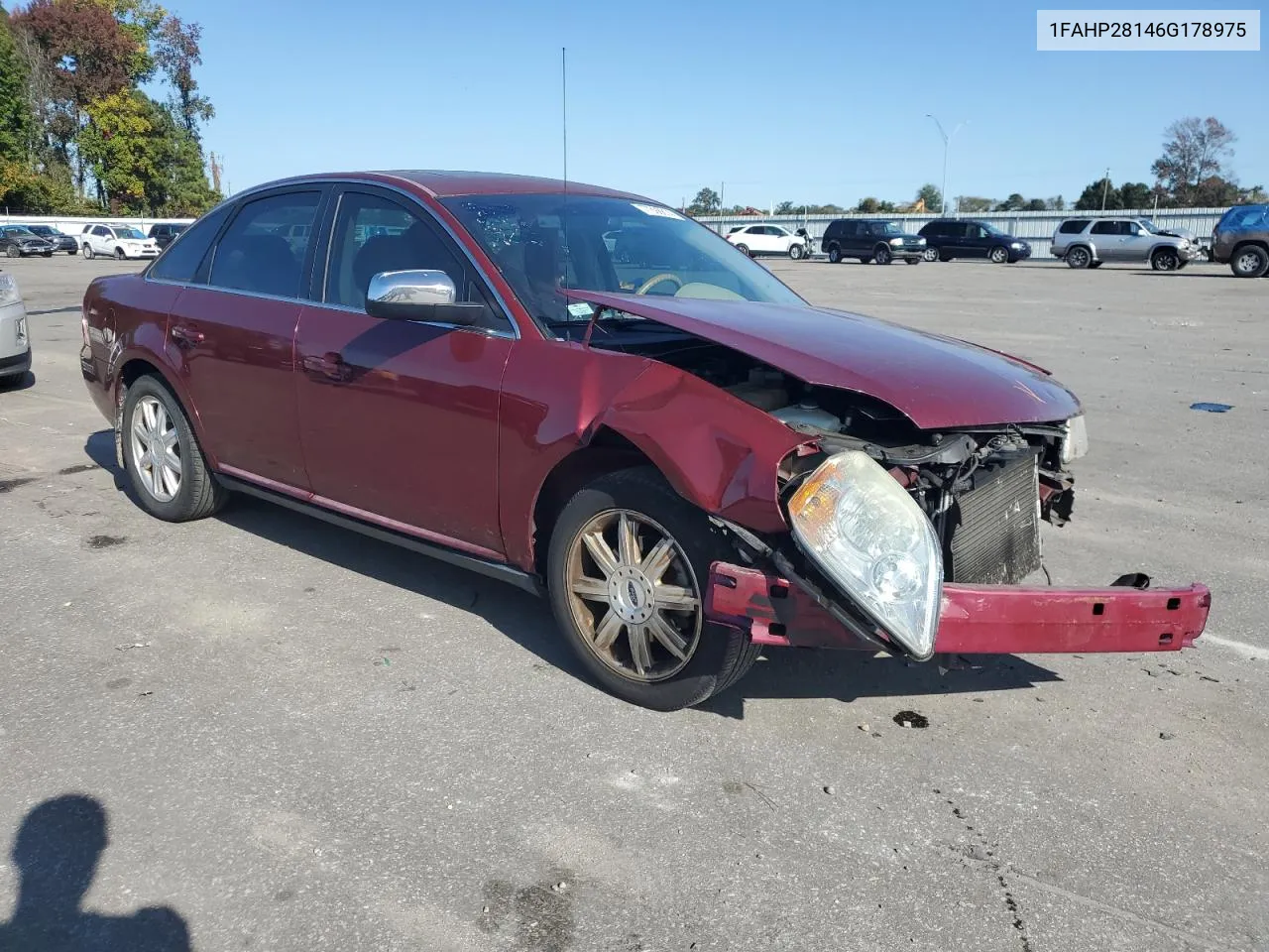 2006 Ford Five Hundred Limited VIN: 1FAHP28146G178975 Lot: 77398814