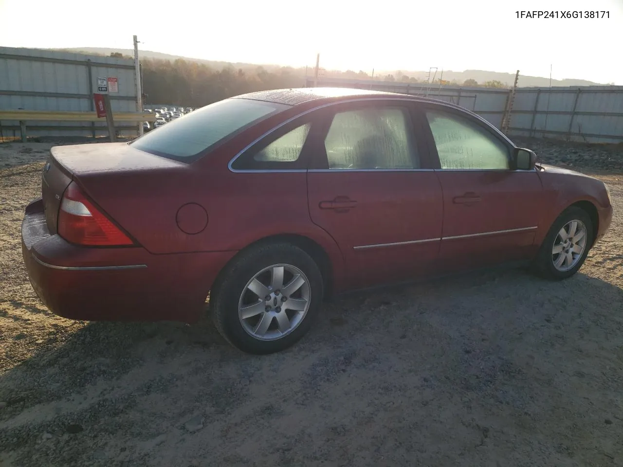 2006 Ford Five Hundred Sel VIN: 1FAFP241X6G138171 Lot: 78284204