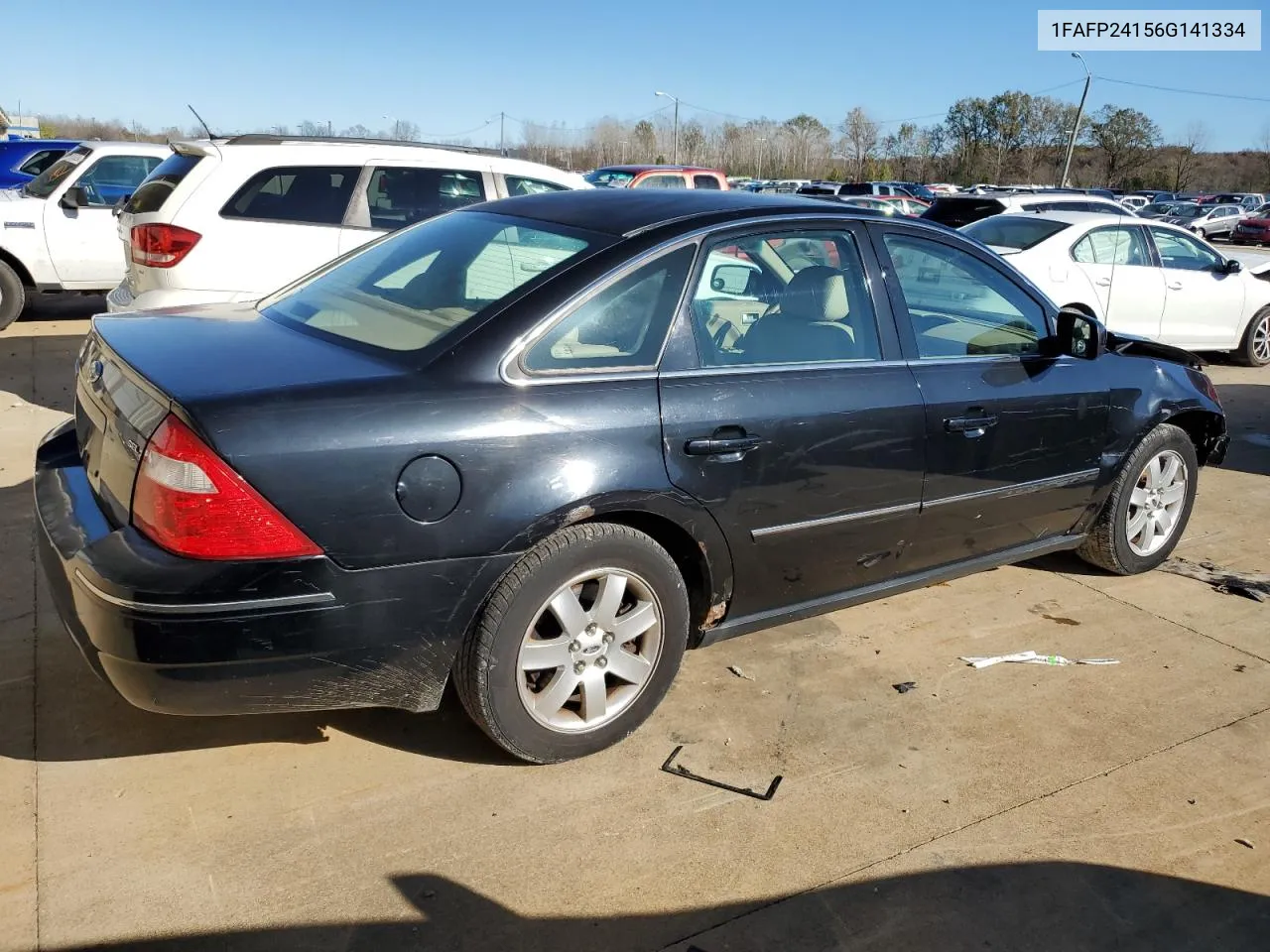 2006 Ford Five Hundred Sel VIN: 1FAFP24156G141334 Lot: 80210374