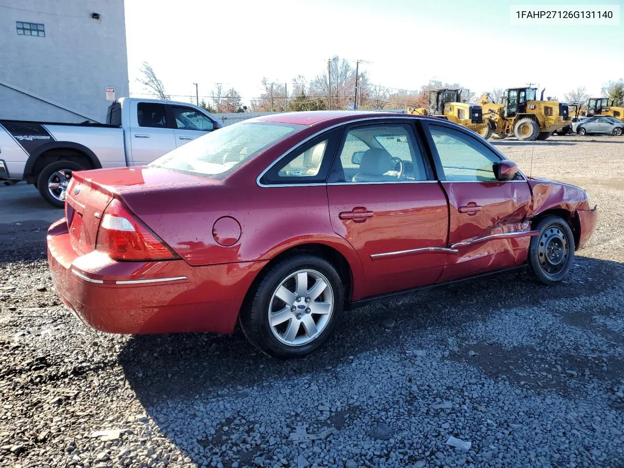 2006 Ford Five Hundred Sel VIN: 1FAHP27126G131140 Lot: 80249364