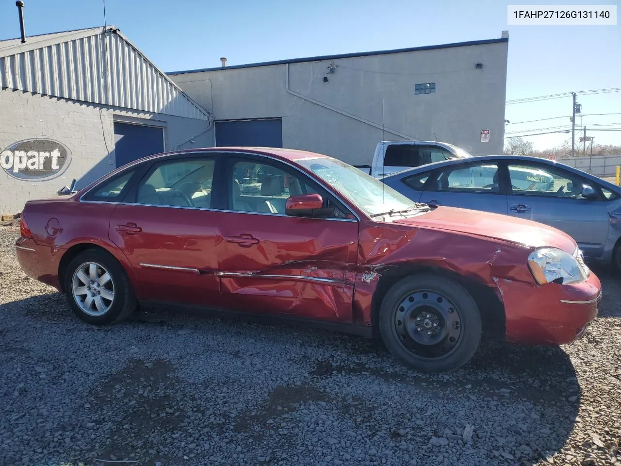 2006 Ford Five Hundred Sel VIN: 1FAHP27126G131140 Lot: 80249364