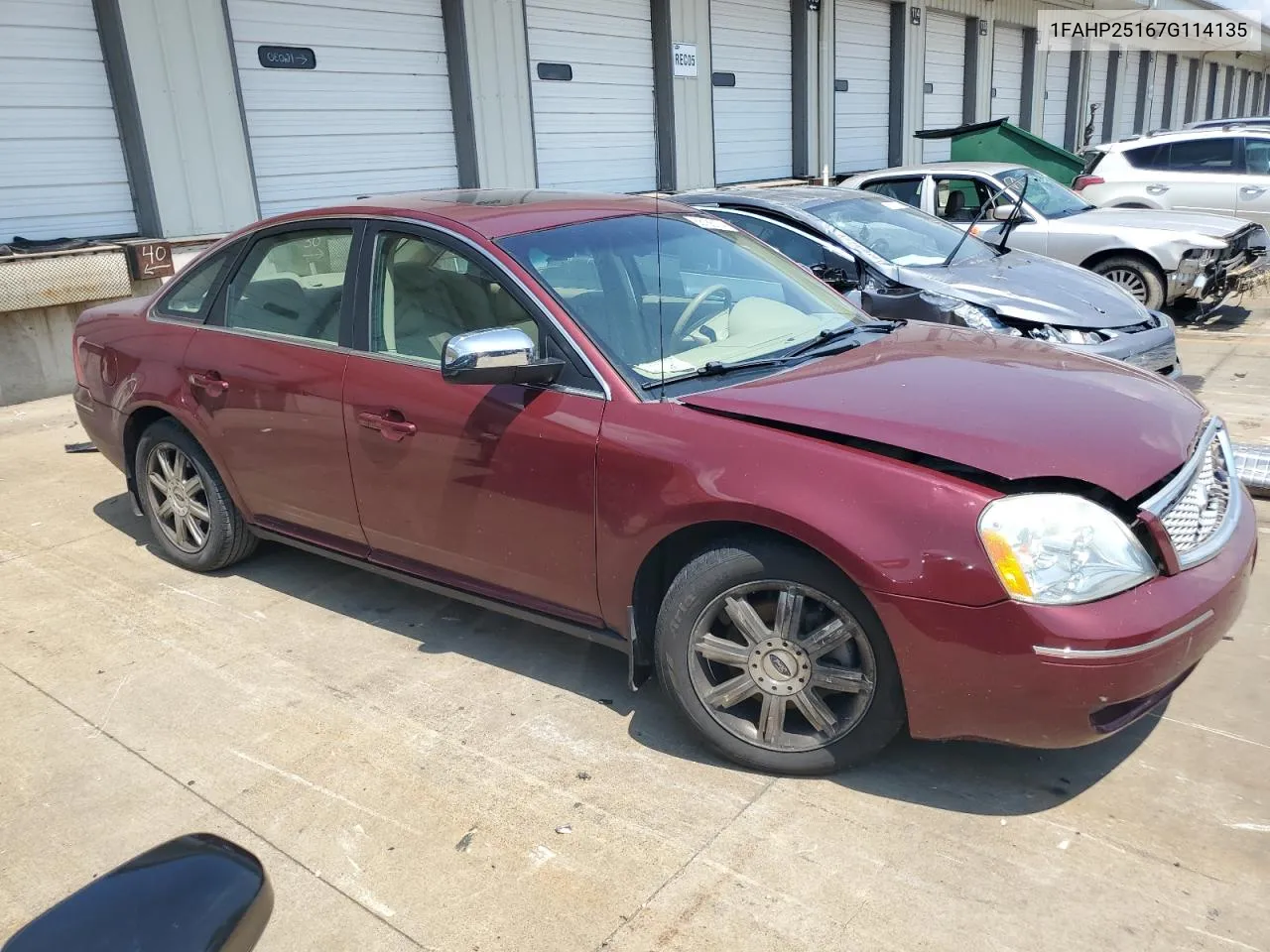 2007 Ford Five Hundred Limited VIN: 1FAHP25167G114135 Lot: 66188774