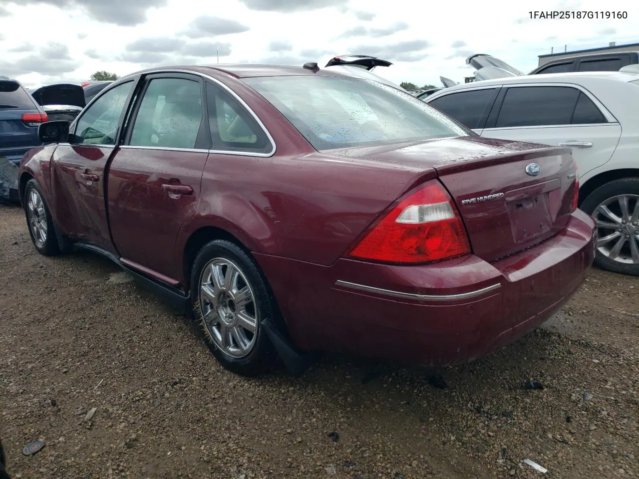 2007 Ford Five Hundred Limited VIN: 1FAHP25187G119160 Lot: 68727204