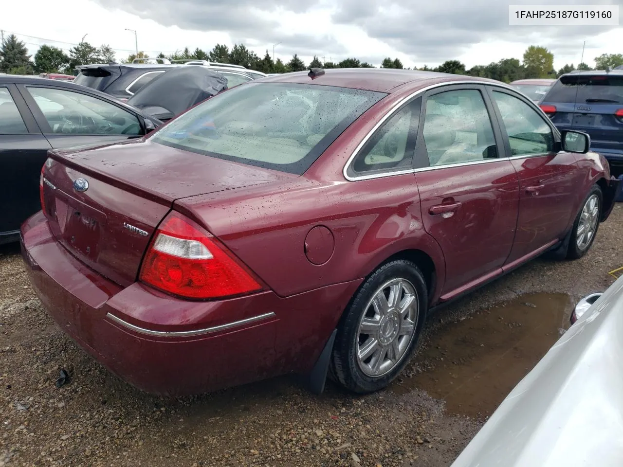 1FAHP25187G119160 2007 Ford Five Hundred Limited