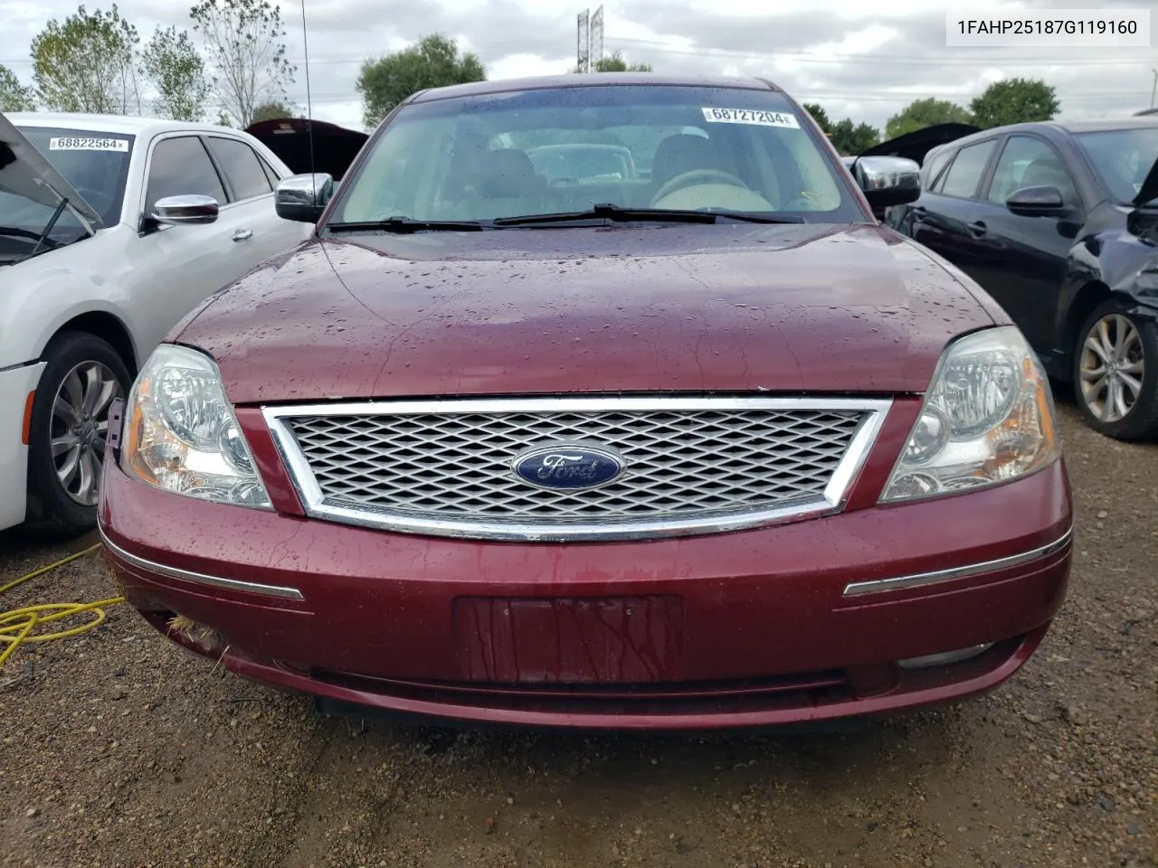 2007 Ford Five Hundred Limited VIN: 1FAHP25187G119160 Lot: 68727204