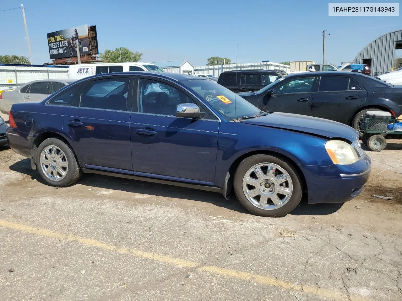 2007 Ford Five Hundred Limited VIN: 1FAHP28117G143943 Lot: 69505364